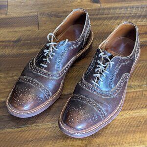 Allen Edmonds Strandmok Cap-toe Oxford Brown Leather